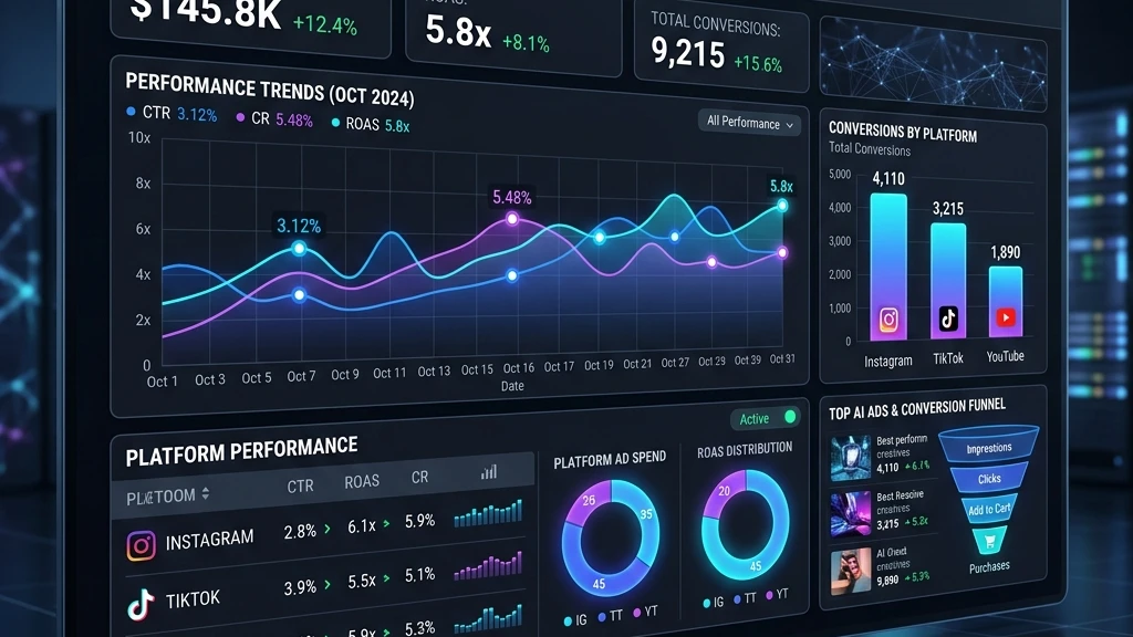 diagram of top performing ai social media ad campaigns