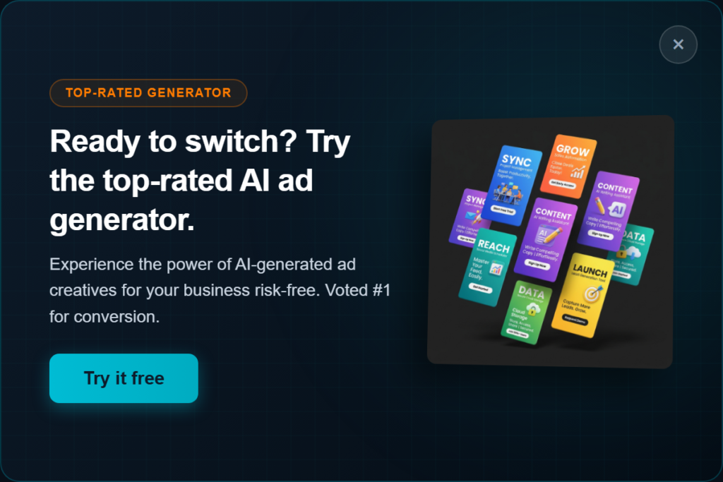 AdCreative.ai – Comparison Popup