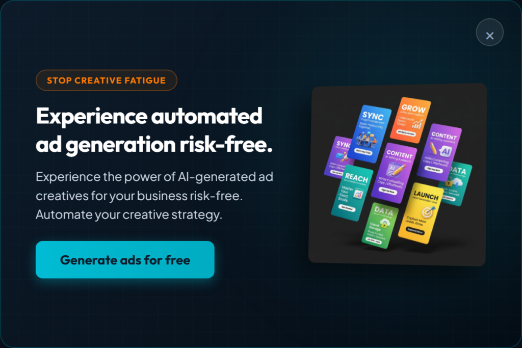 AdCreative.ai – Guide Popup